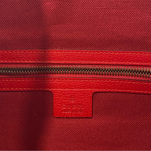 Gucci Striped Canvas Drawstring Backpack Bag - Picture 7 of 12